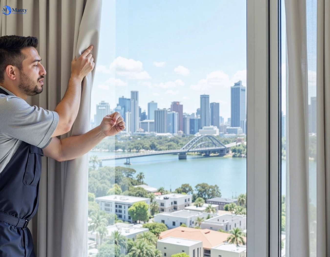 Professional curtain steam cleaning service llandilo-nsw QLD by Matty Curtain Cleaning